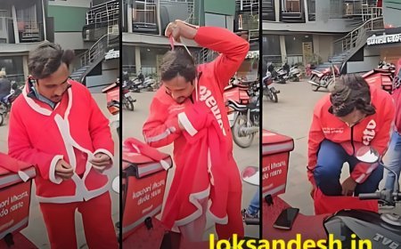 इंदौर: Zomato Delivery Boy से Santa Costume उतरवाया