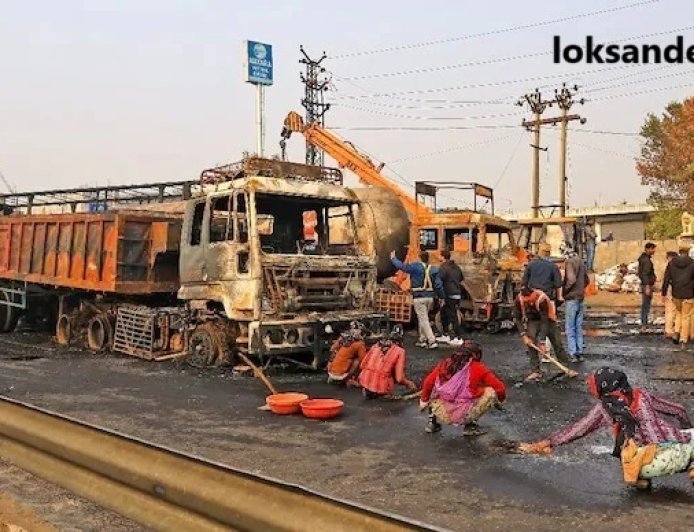 Highway Authority ने Jaipur LPG Tanker हादसे के लिए क्लोवरलीफ रोड की अनुपस्थिति को ठहराया जिम्मेदार।