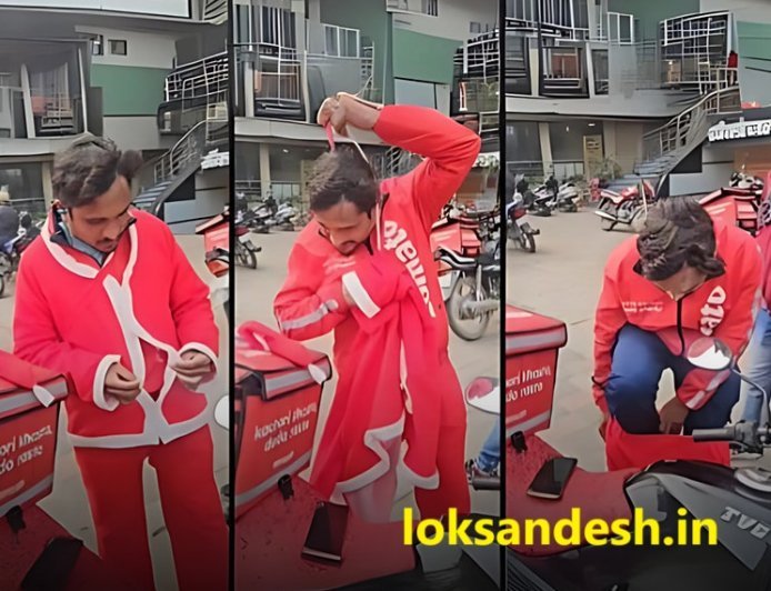 इंदौर: Zomato Delivery Boy से Santa Costume उतरवाया